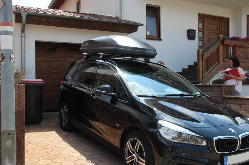 Dachkoffer auf einem BMW Gran Tourer, z.B. in Krickenbach