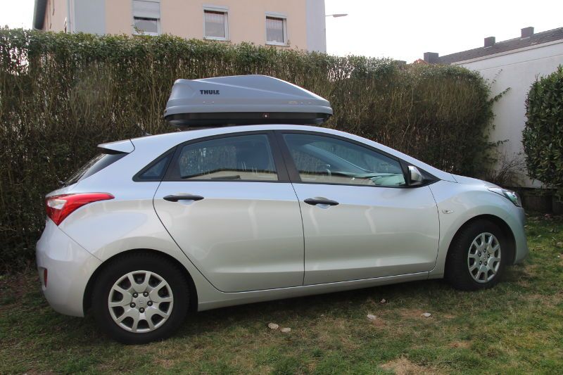 Dachbox xxx auf einem Hyundai i30, z.B. in Otterberg leihen