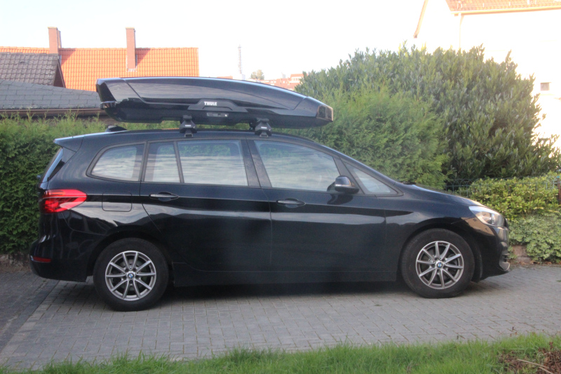 Kaiserslautern: Dachbox mit 640 Liter Volumen von THULE auf einem 2er BMW Gran Tourer